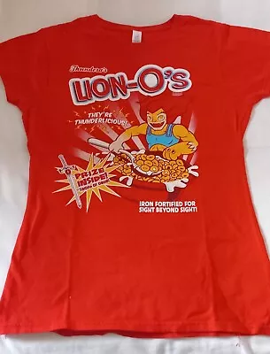 Buy  Ladies T Shirt  (approx Size 10) Thundercats Lion-O Cereal Advert • 10£