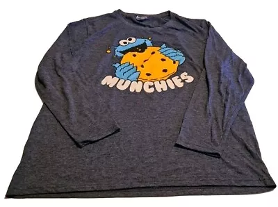 Buy Sesame Street Cookie Monster Munchies  Long Sleeve T Shirt Large • 22.13£