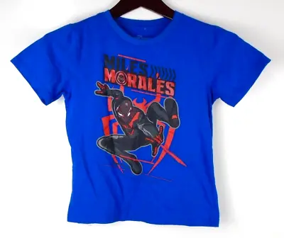 Buy Marvel Gamerverse Miles Morales Boys Short Sleeve T-Shirt Sz Small Cotton Blend • 10.70£