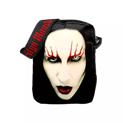 Buy RockSax Red Lips Marilyn Manson Crossbody Bag RA470 • 20.25£