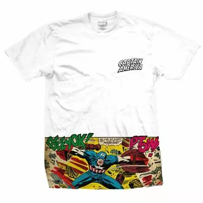 Buy Captain America Comic Strip Sublimation T-Shirt • 8.99£