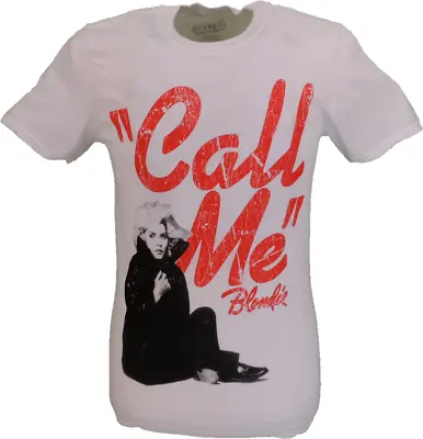 Buy Mens White Official Blondie Call Me T Shirt • 16.99£