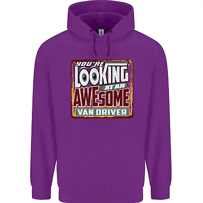Buy Youre Looking At An Awesome Van Driver Mens 80% Cotton Hoodie • 19.99£