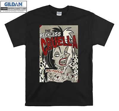 Buy Disney The Reckless Cruella T-shirt Gift Hoodie Tshirt Men Women Unisex A729 • 11.95£