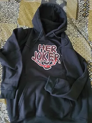 Buy BNWOT Black Hoodie Ladies 'Her Joker' Slogan • 6£