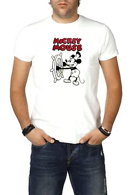 Buy Steamboat Willie Mickey Mouse T-Shirt Size Medium  • 11£