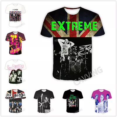 Buy Sex Pistols 3D Printed Unisex Casual T-Shirt Women Men Kids Short Sleeve Tops UK • 14.95£