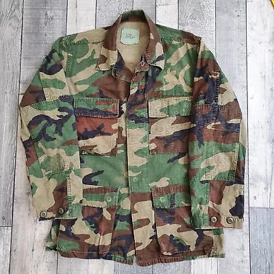 Buy U.S Army Hot Weather Woodland Camo Jacket/Shirt Camoflage Combat Size XSmall • 12.90£