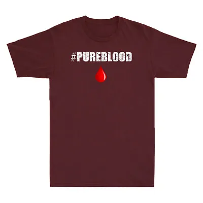 Buy Pure Blood Movement #Pureblood Funny Vaccine Saying Gifts Vintage Men's T-Shirt • 13.99£