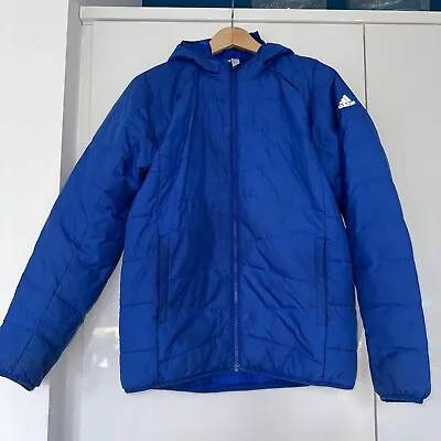 Buy Adidas Boys Padded Jacket Blue Age 13-14 Years  • 4.99£