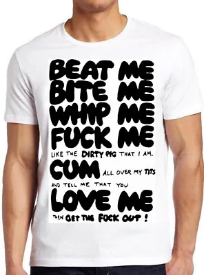 Buy Beat Bite Whip Me Design Funny Music Rock Punk Retro Cool Gift Tee Tshirt 1775 • 6.35£