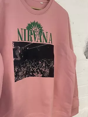 Buy Screen Printed Nirvana Sweatshirt Size XL Never Worn Grunge Punk Kurt Cobain • 10£