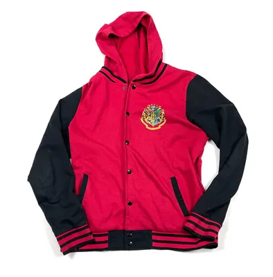 Buy Harry Potter Red Black Button Hoodie Sweatshirt Women's 2XL Letterman Jacket • 17.52£