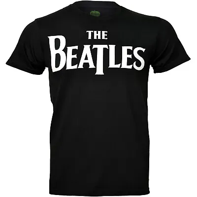 Buy The Beatles T Shirt  Official Drop T Logo New Black • 14.88£