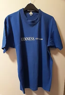 Buy Guinness Staff Blue Short Sleeved T-shirt, 'Guinness Extra Cold', 22  Half Chest • 8£