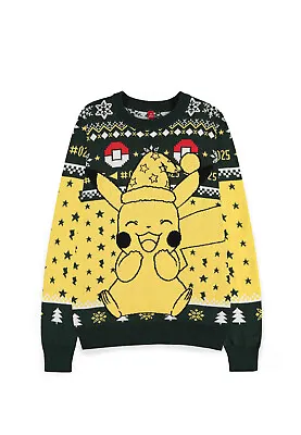 Buy POKEMON Pikachu Christmas Jumper, Unisex, Multi-colour (KW624802POK) • 34.24£
