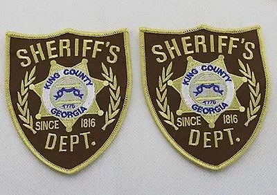 Buy US The Walking Dead King County Sheriff Patches Iron-on-two Patches • 12.59£