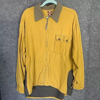 Buy Corduroy Yellow Jacket  2XL Retractor Manufacturing Long Sleeve Vintage Full Zip • 34.99£