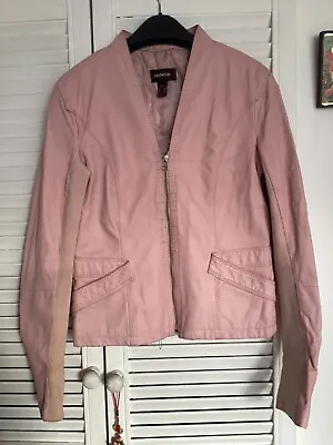 Buy Pink Leather Jacket Size S-M Danier • 10.50£
