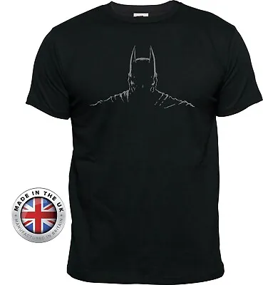 Buy DC Inspired BATMAN Dark Knight Shadow Printed T-Shirt. Unisex Or Women's Fitted • 11.69£