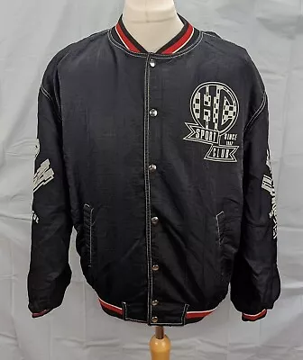 Buy Take Five Varsity Jacket Men Vintage American Collage Snaps Black Size L • 22.85£