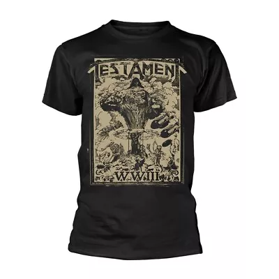 Buy TESTAMENT - WWIII BLACK T-Shirt, Front & Back Print Medium • 20.09£