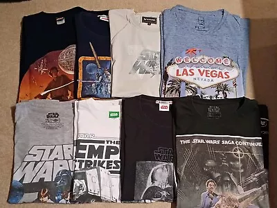 Buy Star Wars Men's Clothes Bundle X 8 Size L Large T-Shirts (C) • 12.99£