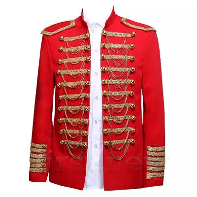 Buy Men's Light Cavalry Jacket Artillery Army Tunic Steam Drummer Punk Coat Tops • 34.79£