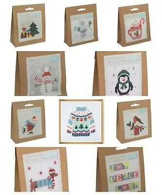 Buy Trimits Make Your Own Cross Stitch Wall Christmas Decoration Craft Kit. Stocking • 3.15£