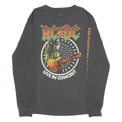 Buy AC/DC Mens Band T-Shirt Grey Long Sleeve M • 13.58£
