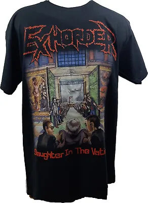 Buy Exhorder - Slaughter In The Vatican Band T-Shirt Official Merch NEU Thrash Metal • 21.45£