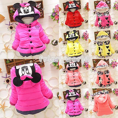 Buy Toddler Baby Girl Clothes Hooded Coat Jacket Infant Kid Winter Warm Outerwear UK • 17.57£