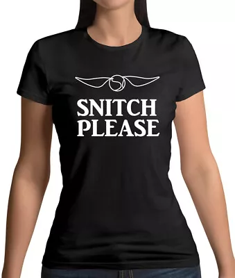 Buy Snitch Please - Womens T-Shirt - Potter - Wizard - Magic - Fan - Merch - Film • 13.95£