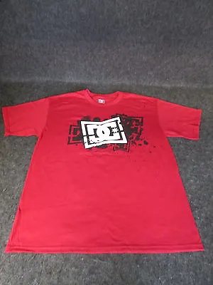 Buy Mens Genuine DC Casual Fashion Skate Bmx Mx Tee T-Shirt S M L XL XXL Red DC77 • 9.99£