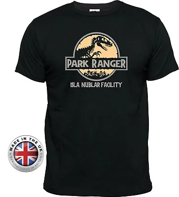 Buy Jurassic Park T Shirt JURASSIC WORLD Isla Nublar PARK RANGER Black Tshirt • 24.99£