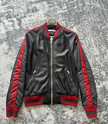 Buy Givenchy Leather Black Star Bomber Jacket. Size 50 / Medium. RRP £2500.  • 550£