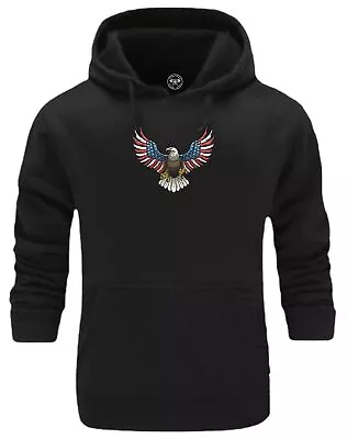 Buy American Eagle Hoodie Vikings Clothing Valhalla Pagan Norse Loki Thor Odin Top • 17.99£