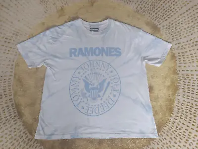 Buy Vintage Style Tie Dye Print Stradivarius Ramones T-shirt Top Size Small • 9.99£