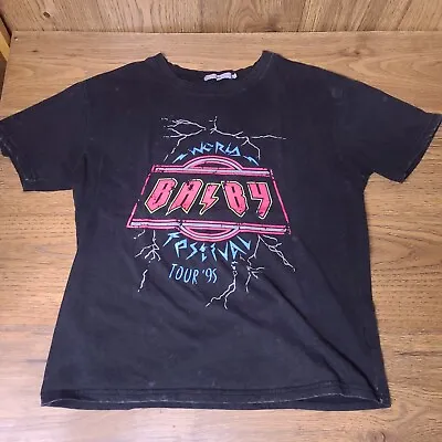 Buy Vintage 1995 Baby Band Tee Replica 1995 Washed Retro T-Shirt Size Large- • 15.38£