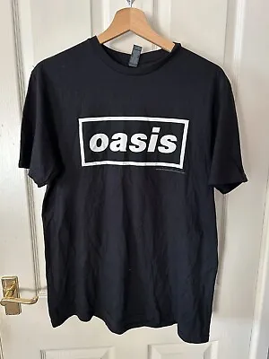 Buy Oasis Classic Logo Music Indie Rock Band T Shirt Size Medium • 16£
