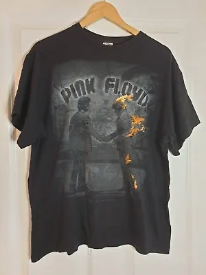 Buy Pink Floyd T Shirt Mens 2009 Wish You Were Here Man On Fire Size Large • 22.99£