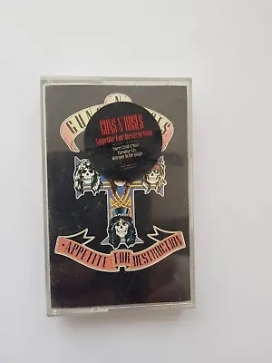 Buy Guns N’ Roses Appetite For Destruction Vintage Cassette Plus Free T Shirt • 20£