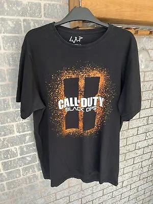 Buy Men’s Official Call Of Duty Black Ops 2 Black Short Sleeve T Shirt Size Large • 10.30£