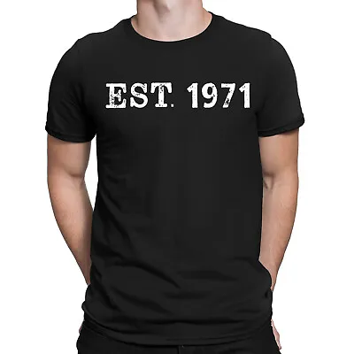 Buy Personalised Established 1971 Legend Birthday Gift Custom Mens T-Shirts Top #DNE • 9.99£