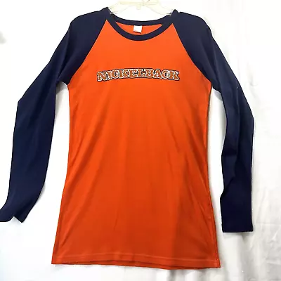 Buy Nickelback THE LONG ROAD Concert Tour Baseball Sleeve T-shirt USA 2003 Size L • 20.74£