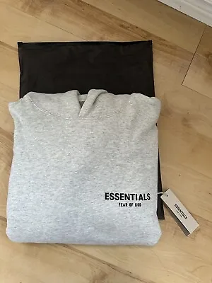 Buy Essentials Fear Of God Light Oatmeal Hoodie Ss22 Small With Tags And Bag • 99.99£