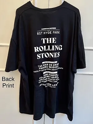 Buy Rolling Stones BST T-shirt 2022 Black SIZE • 7.84£