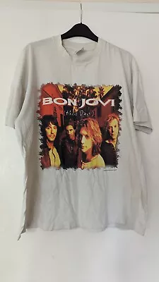 Buy Vintage Bon Jovi T Shirt Concert Tour 90s Single Stitch XL These Days 1996 • 34.99£