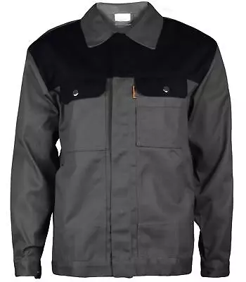 Buy Mens Heavy Duty Work Jacket Long Sleeve Collared Winter Multi Pocket Button Coat • 6.99£