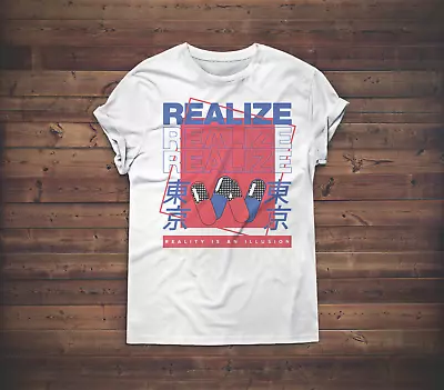 Buy Cyberpunk Realize T-shirt Futuristic High Tech Drugs Vintage Retro Unisex Gift T • 21.48£